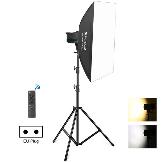 PULUZ 150W 3200K-5600K Photo Studio Strobe Flash Light Kit with Softbox Reflector & Tripod(EU Plug) - Shoe Mount Flashes by PULUZ | Online Shopping South Africa | PMC Jewellery | Buy Now Pay Later Mobicred