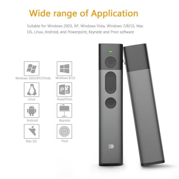 DOOSL DSIT036 Red Laser Pointer 2.4GHz Wireless Presenter PowerPoint Clicker - free shipping - PMC Jewellery - Order now!
