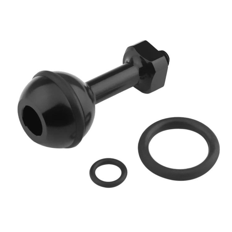 PULUZ 1/4 inch Screw Aluminum Ball Adapter Mount for GoPro Hero12 Black / Hero11 /10 /9 /8 /7 /6 /5, Insta360 Ace / Ace Pro, DJI Osmo Action 4 and Other Action Cameras, Diameter: 2.5cm(Black) - Connection Mount by PULUZ | Online Shopping South Africa | PMC Jewellery | Buy Now Pay Later Mobicred