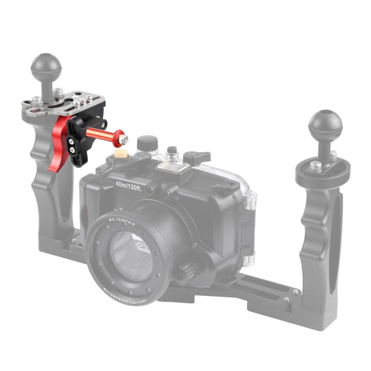 PULUZ Shutter Release Trigger Extension Adapter Lever Mount for Underwater Arm System(Red) - free shipping - PMC TechLife - Order now!