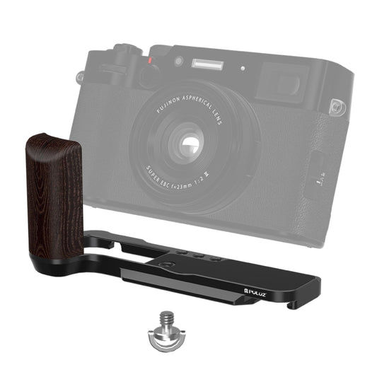 For Fujifilm X100VI PULUZ 1/4 inch Vertical Shoot Quick Release L Plate Bracket Base Holder (Black) - L-Bracket by PULUZ | Online Shopping South Africa | PMC Jewellery | Buy Now Pay Later Mobicred