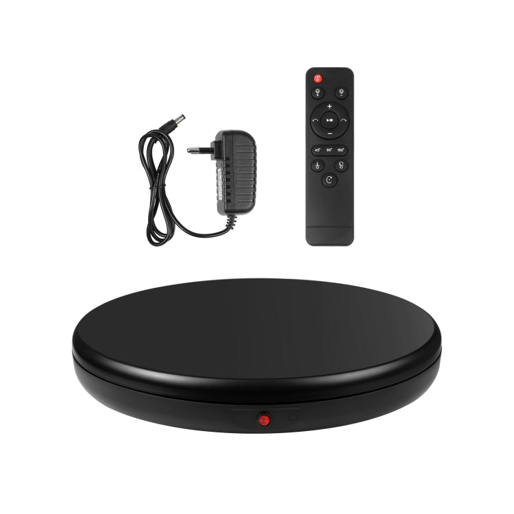 PULUZ 45cm Remote Control Adjusting Speed Rotating Turntable Display Stand, Black, Load 100kg(EU Plug) - free shipping - PMC TechLife - Order now!