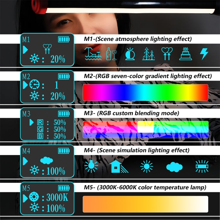 PULUZ RGB 114 LEDs Waterproof Photography Handheld Light Stick with Remote Control(Red) - free shipping - PMC TechLife - Order now!