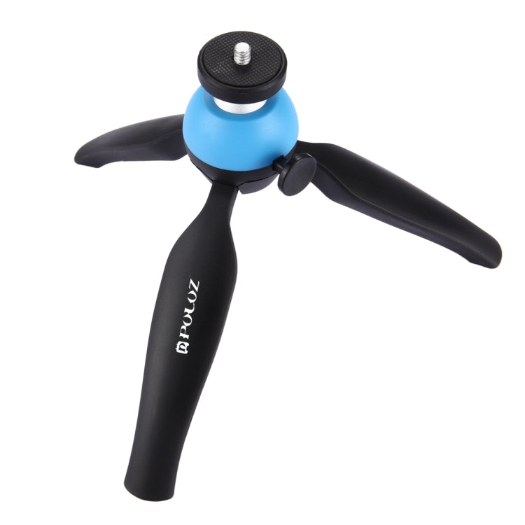 PULUZ Pocket Mini Tripod Mount with 360 Degree Ball Head & Phone Clamp for Smartphones(Blue) - Tripods by PULUZ | Online Shopping South Africa | PMC Jewellery | Buy Now Pay Later Mobicred