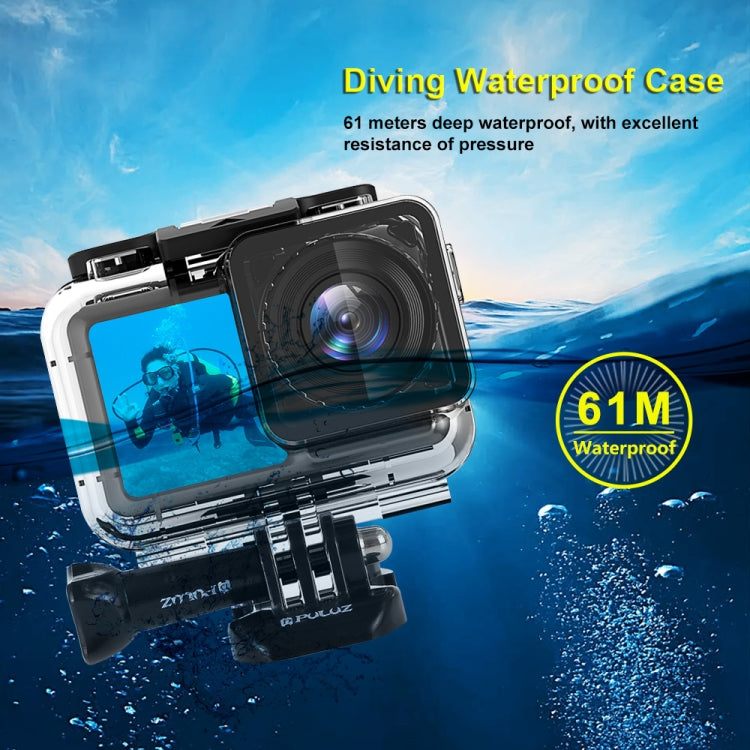 PULUZ 61m Underwater Waterproof Housing Diving Case for DJI Osmo Action, with Buckle Basic Mount & Screw - Waterproof Cases by PULUZ | Online Shopping South Africa | PMC Jewellery | Buy Now Pay Later Mobicred