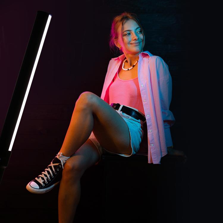 PULUZ 144 LEDs Photo Handheld Stick Light Full Color RGB Fill Light - free shipping - PMC TechLife - Order now!