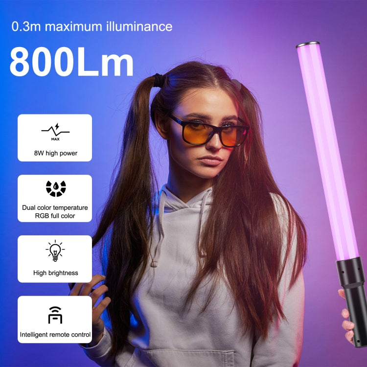 PULUZ 144 LEDs Photo Handheld Stick Light Full Color RGB Fill Light - free shipping - PMC TechLife - Order now!