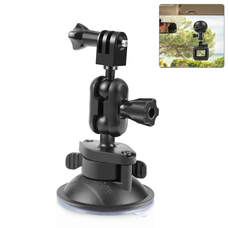 PULUZ Magic Arm Suction Cup Mount (Black) - Helmet Mount by PULUZ | Online Shopping South Africa | PMC Jewellery | Buy Now Pay Later Mobicred