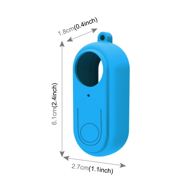 PULUZ Silicone Protective Case with Lens Cover for Insta360 GO 2(Blue) - Case & Bags by PULUZ | Online Shopping South Africa | PMC Jewellery | Buy Now Pay Later Mobicred