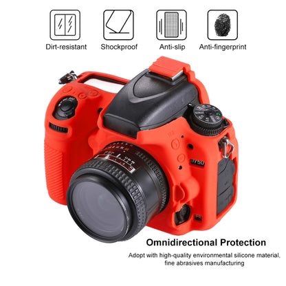 PULUZ Soft Silicone Protective Case for Nikon D750(Red) - Protective Case by PULUZ | Online Shopping South Africa | PMC Jewellery | Buy Now Pay Later Mobicred