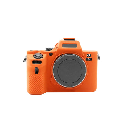PULUZ Soft Silicone Protective Case for Sony ILCE-7MII / 7SMII / 7RMII(Orange) - Protective Case by PULUZ | Online Shopping South Africa | PMC Jewellery | Buy Now Pay Later Mobicred