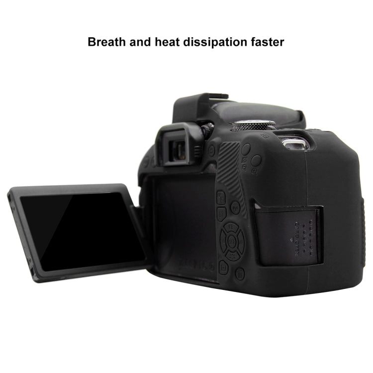 PULUZ Soft Silicone Protective Case for Canon EOS 800D(Black) - Protective Case by PULUZ | Online Shopping South Africa | PMC Jewellery | Buy Now Pay Later Mobicred