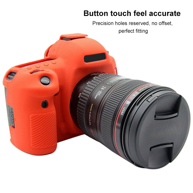 PULUZ Soft Silicone Protective Case for Canon EOS 5D Mark IV(Red) - Protective Case by PULUZ | Online Shopping South Africa | PMC Jewellery | Buy Now Pay Later Mobicred