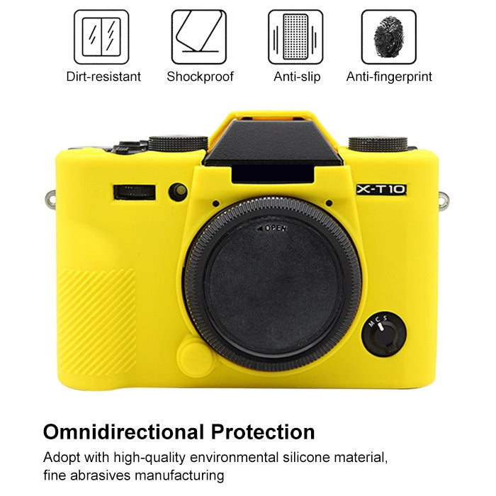 PULUZ Soft Silicone Protective Case for FUJIFILM X-T20(Yellow) - Protective Case by PULUZ | Online Shopping South Africa | PMC TechLife | Buy Now Pay Later Mobicred