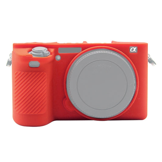 PULUZ Soft Silicone Protective Case for Sony ILCE-6500(Red) - Protective Case by PULUZ | Online Shopping South Africa | PMC Jewellery | Buy Now Pay Later Mobicred