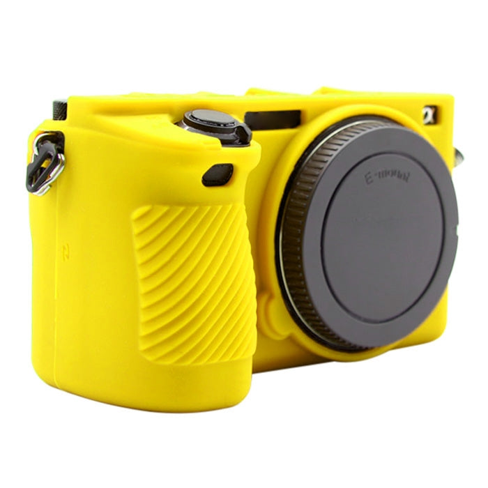 PULUZ Soft Silicone Protective Case for Sony ILCE-6500(Yellow) - free shipping - PMC TechLife - Order now!