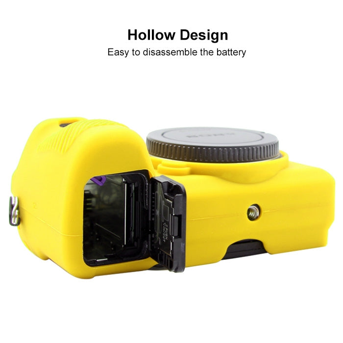 PULUZ Soft Silicone Protective Case for Sony ILCE-6500(Yellow) - free shipping - PMC TechLife - Order now!