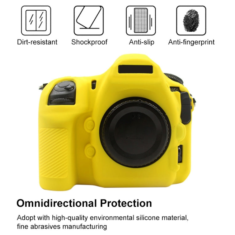 PULUZ Soft Silicone Protective Case for Nikon D850(Yellow) - Protective Case by PULUZ | Online Shopping South Africa | PMC Jewellery | Buy Now Pay Later Mobicred