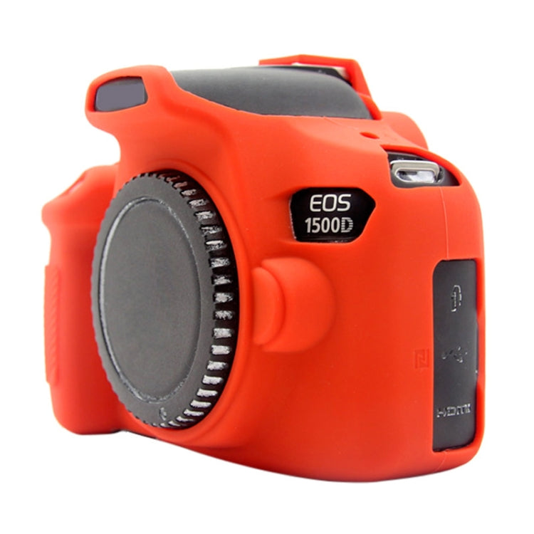 PULUZ Soft Silicone Protective Case for Canon EOS 1300D / 1500D(Red) - Protective Case by PULUZ | Online Shopping South Africa | PMC TechLife | Buy Now Pay Later Mobicred