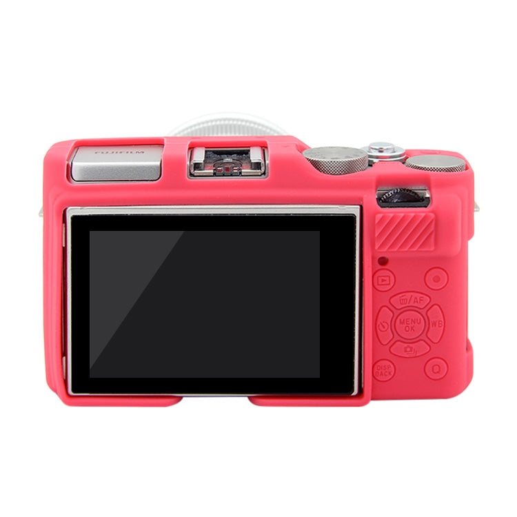 PULUZ Soft Silicone Protective Case for FUJIFILM X-A3 / X-A10(Rose Red) - Protective Case by PULUZ | Online Shopping South Africa | PMC Jewellery | Buy Now Pay Later Mobicred