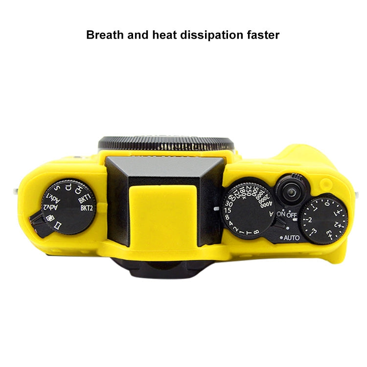 PULUZ Soft Silicone Protective Case for FUJIFILM XT10(Yellow) - Protective Case by PULUZ | Online Shopping South Africa | PMC Jewellery | Buy Now Pay Later Mobicred