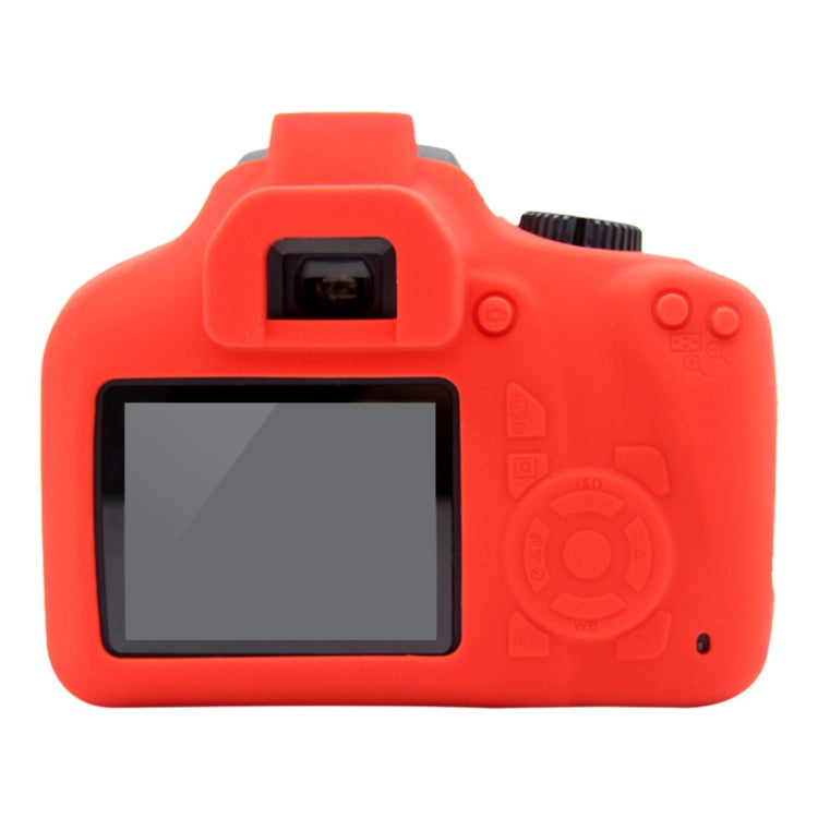 PULUZ Soft Silicone Protective Case for Canon EOS 3000D / 4000D(Red) - Protective Case by PULUZ | Online Shopping South Africa | PMC Jewellery | Buy Now Pay Later Mobicred