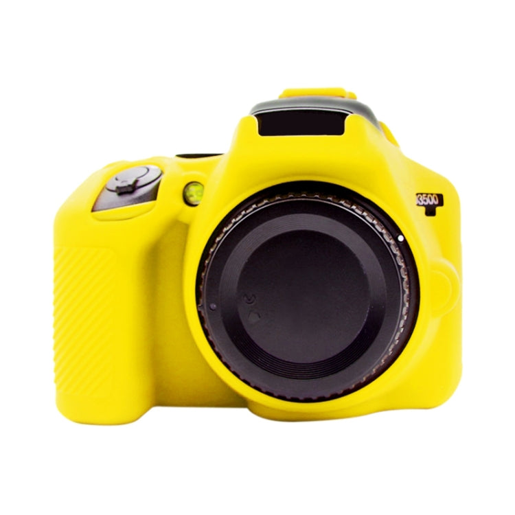 PULUZ Soft Silicone Protective Case for Nikon D3500(Yellow) - Protective Case by PULUZ | Online Shopping South Africa | PMC TechLife | Buy Now Pay Later Mobicred