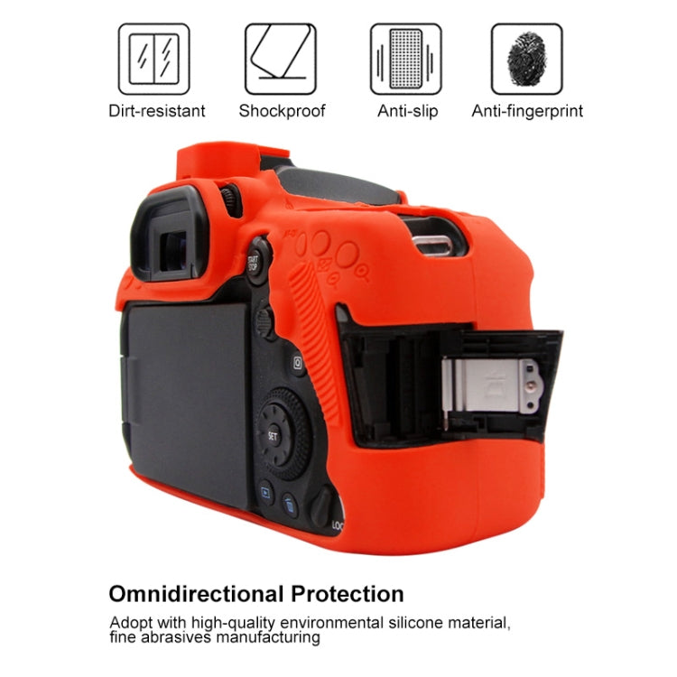 PULUZ Soft Silicone Protective Case for Canon EOS 90D(Red) - Protective Case by PULUZ | Online Shopping South Africa | PMC Jewellery | Buy Now Pay Later Mobicred
