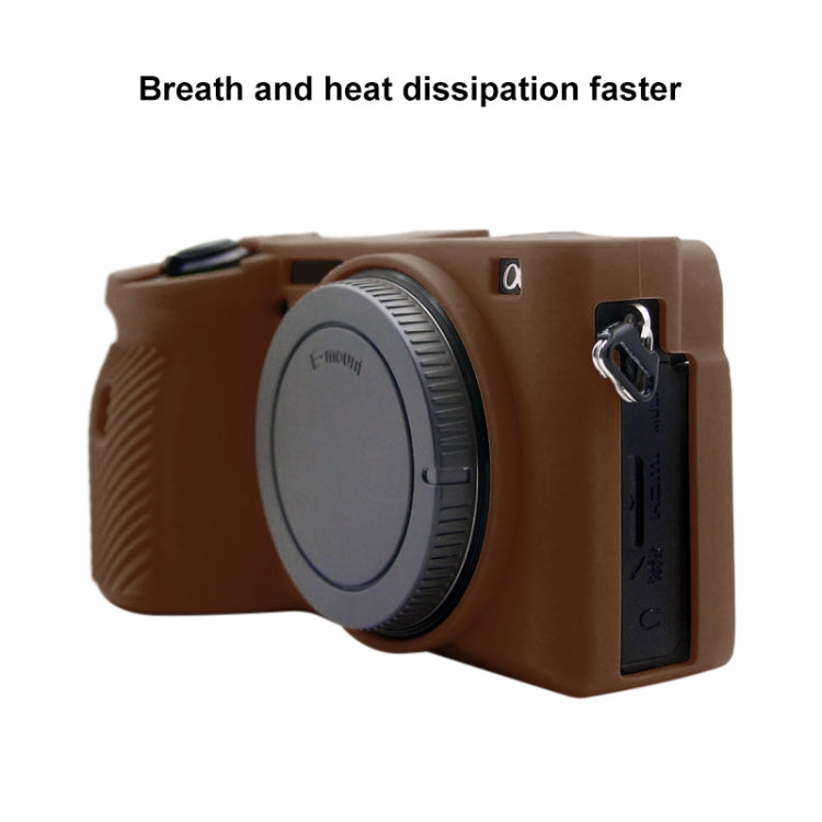 PULUZ Soft Silicone Protective Case for Sony A6600 / ILCE-6600(Coffee) - Protective Case by PULUZ | Online Shopping South Africa | PMC Jewellery | Buy Now Pay Later Mobicred