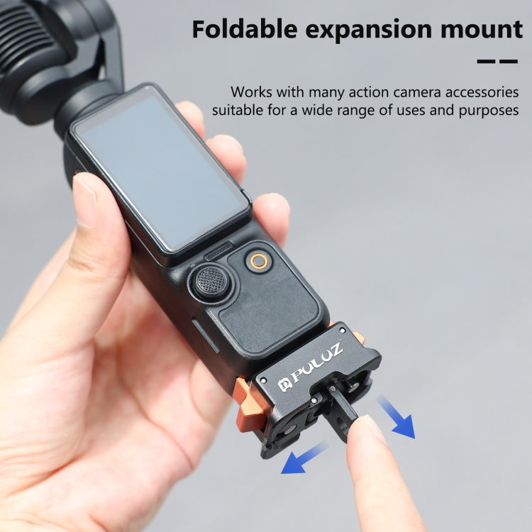 For DJI Osmo Pocket 3 PULUZ Type-C Charging Base Quick Release Mount Adapter (Black) - free shipping - PMC TechLife - Order now!