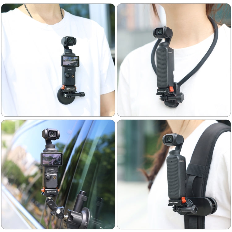 For DJI Osmo Pocket 3 PULUZ Quick Release Mount Adapter (Black) - free shipping - PMC TechLife - Order now!