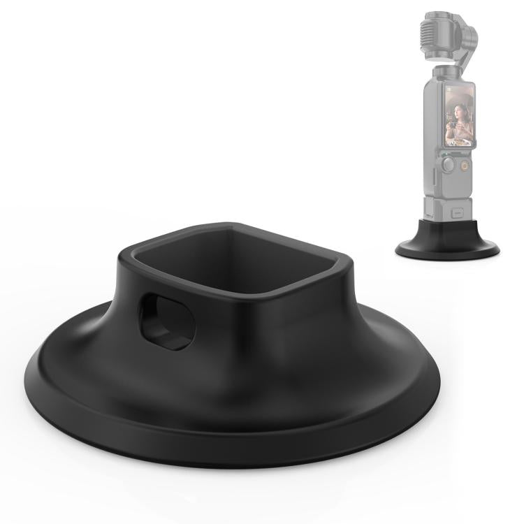 For DJI Osmo Pocket 3 PULUZ Adhesive Type Silicone Dock Desktop Base Bracket (Black) - free shipping - PMC TechLife - Order now!