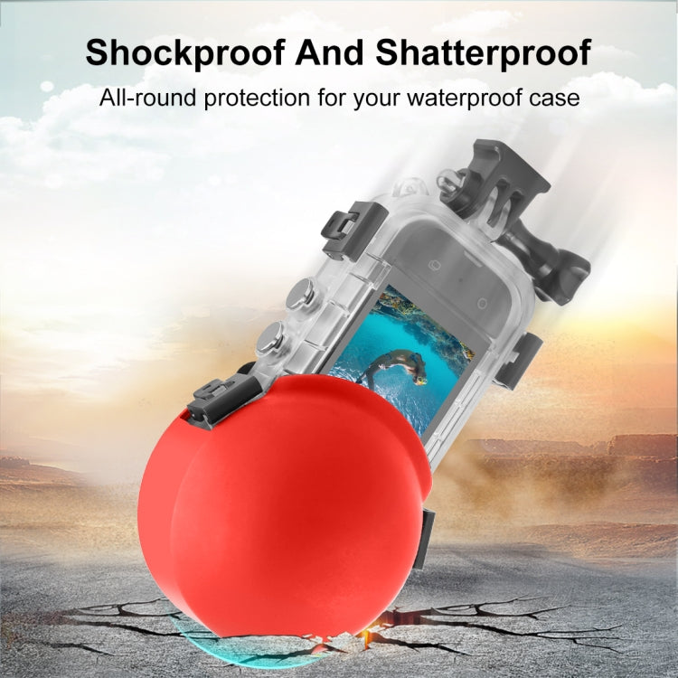 For Insta360 X3 / X4 PULUZ Invisible Dive Case Lens Guard Silicone Protective Cover (Red) - Len Accessories by PULUZ | Online Shopping South Africa | PMC TechLife | Buy Now Pay Later Mobicred