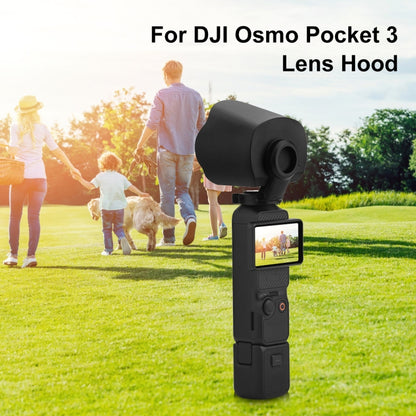 For DJI OSMO Pocket 3 Sunshade Lens Protective Cover Hood (Black) - Lens Accessories by PULUZ | Online Shopping South Africa | PMC Jewellery | Buy Now Pay Later Mobicred
