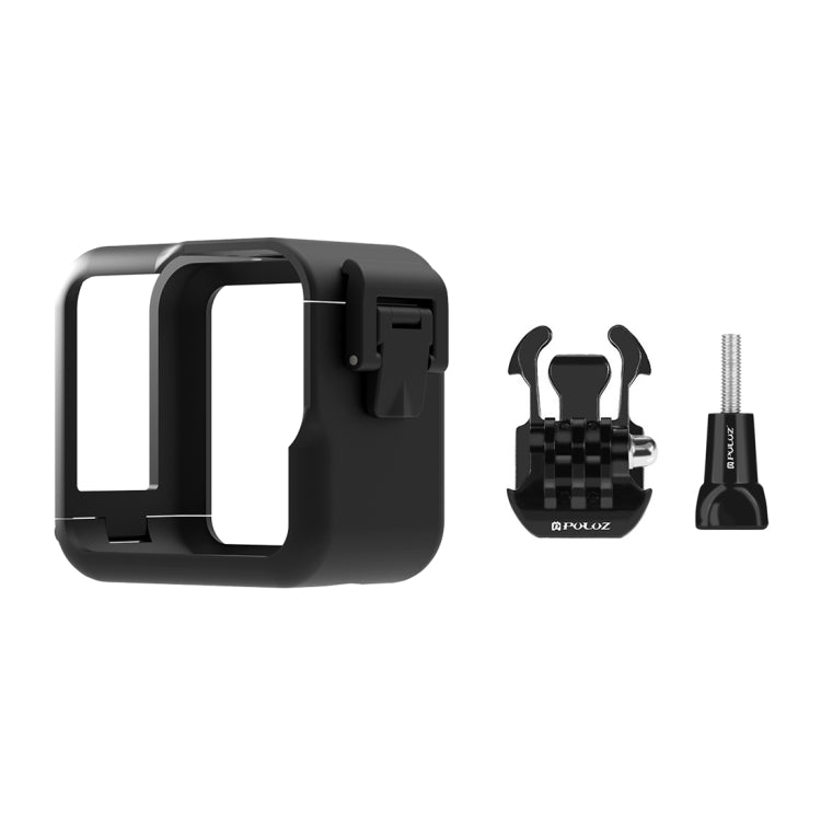 For GoPro Hero11 Black Mini PULUZ PC Plastic Border Frame with Buckle Basic Mount & Screw(Black) - Protective Frame by PULUZ | Online Shopping South Africa | PMC Jewellery | Buy Now Pay Later Mobicred