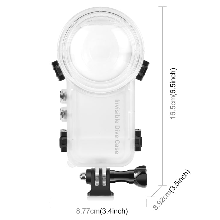 For Insta360 X4 PULUZ 50m Waterproof Sealed Diving Case (Transparent) - Case & Bags by PULUZ | Online Shopping South Africa | PMC Jewellery | Buy Now Pay Later Mobicred