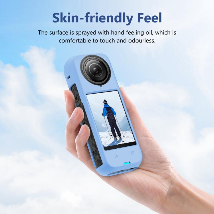 For Insta360 X4 PULUZ Full Body Dust-proof Silicone Protective Case (Blue) - Case & Bags by PULUZ | Online Shopping South Africa | PMC TechLife | Buy Now Pay Later Mobicred