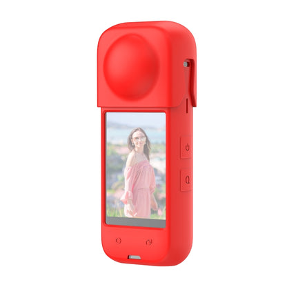 For Insta360 X4 PULUZ Full Body Dust-proof Silicone Protective Case (Red) - Case & Bags by PULUZ | Online Shopping South Africa | PMC Jewellery | Buy Now Pay Later Mobicred