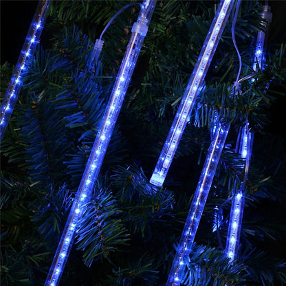 30cm 8 Light Bars Meteor Shower Lamp, 17 LED Light-emitting Lights Stick for Christmas(Blue Light) - Meteor Light by PMC Jewellery | Online Shopping South Africa | PMC Jewellery | Buy Now Pay Later Mobicred