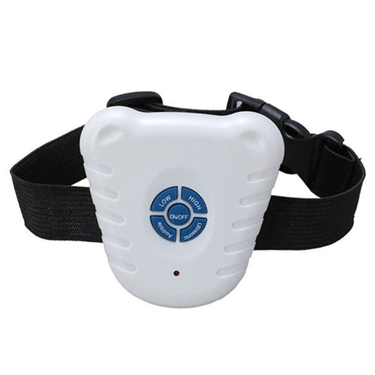 Ultrasonic Bark Stop Collar(White) - Training Aids by PMC Jewellery | Online Shopping South Africa | PMC Jewellery | Buy Now Pay Later Mobicred