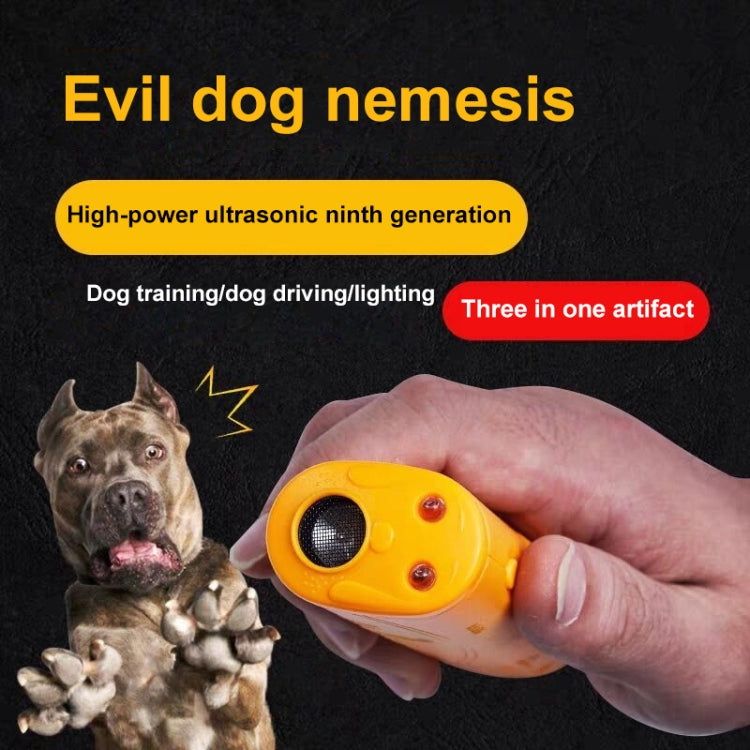 3 in 1 (Training dog, Banish dog, Lighting)(Yellow) - Training Aids by PMC Jewellery | Online Shopping South Africa | PMC Jewellery | Buy Now Pay Later Mobicred