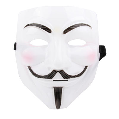 V for Vendetta Design Plastic Mask(White) - Halloween Masks by PMC Jewellery | Online Shopping South Africa | PMC Jewellery | Buy Now Pay Later Mobicred