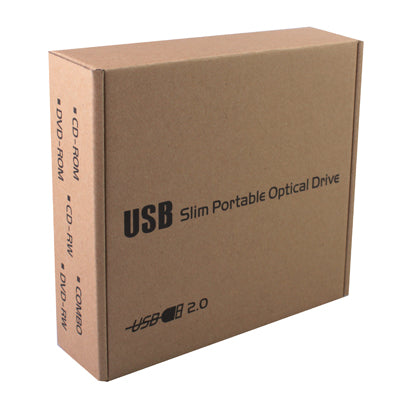 Slot-in USB 2.0 Portable Optical DVD-RW Driver, Plug and Play(Silver) - Rewritable Drive by PMC Jewellery | Online Shopping South Africa | PMC Jewellery | Buy Now Pay Later Mobicred