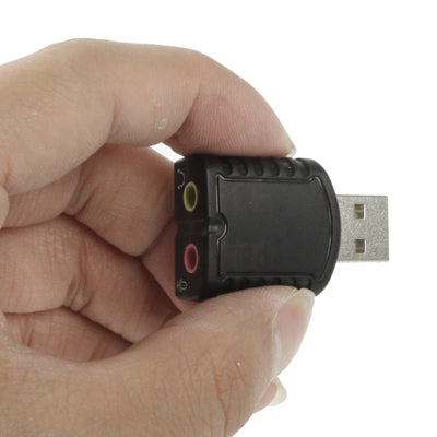 USB 2.0 Stereo Sound Adapter, External Power Not Required(Black) - USB Sound by PMC Jewellery | Online Shopping South Africa | PMC Jewellery | Buy Now Pay Later Mobicred