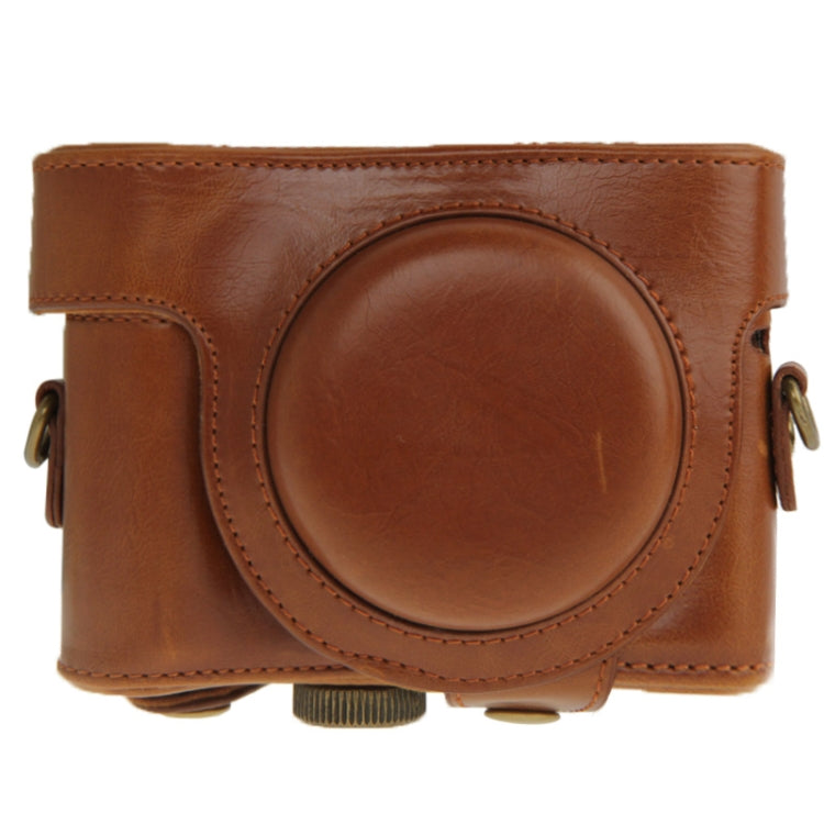 Leather Camera Case Bag for Sony HX50 (Brown) - free shipping - PMC TechLife - Order now!