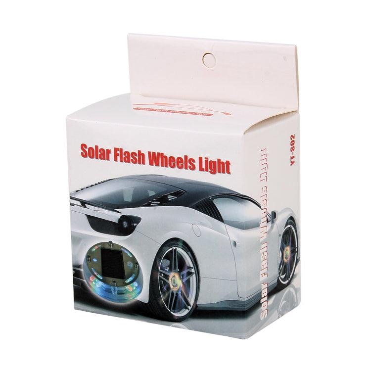 Solar Car LED Colorful Flash Wheel Waterproof lights - Decorative Lights by PMC TechLife | Online Shopping South Africa | PMC TechLife | Buy Now Pay Later Mobicred
