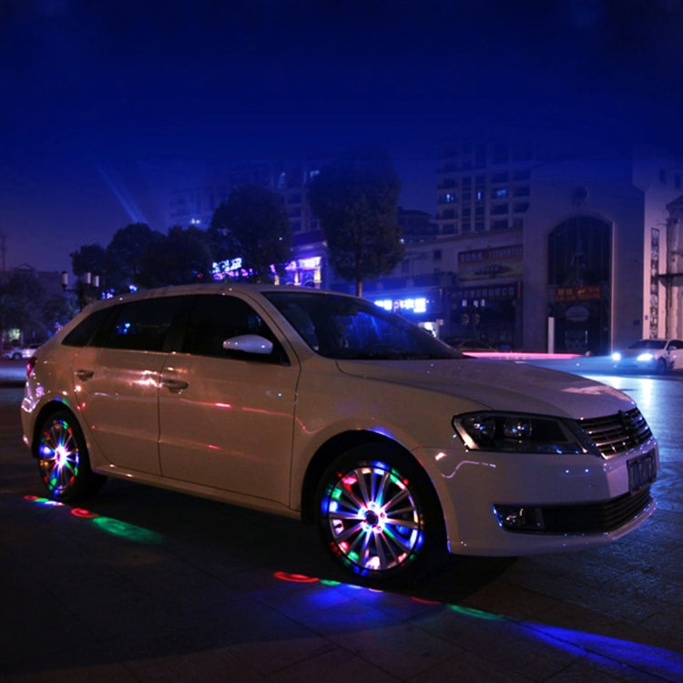 Solar Car LED Colorful Flash Wheel Waterproof lights - Decorative Lights by PMC Jewellery | Online Shopping South Africa | PMC Jewellery | Buy Now Pay Later Mobicred