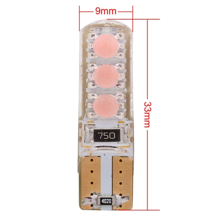 10 PCS T10 3W 300LM Silicone 6 LED SMD 5050 Car Clearance Lights Lamp, DC 12V - Clearance Lights by PMC Jewellery | Online Shopping South Africa | PMC Jewellery | Buy Now Pay Later Mobicred