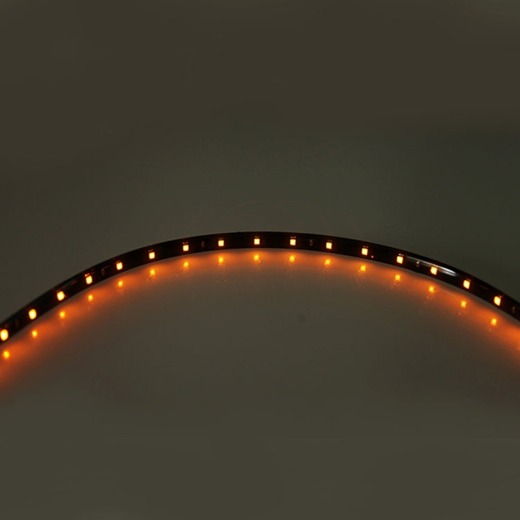 10 PCS 30cm 15 LED Waterproof Flexible Car Strip Light, DC 12V(Orange Light) - Decorative Lights by PMC TechLife | Online Shopping South Africa | PMC TechLife | Buy Now Pay Later Mobicred