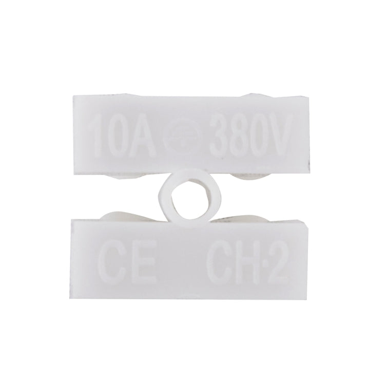 100 PCS 2 Way Push Quick Cable Connector Terminal Wiring Terminal 220V 2A(White) - Connector & Plug by PMC TechLife | Online Shopping South Africa | PMC TechLife | Buy Now Pay Later Mobicred